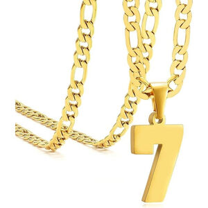 MIMITLTY Personalized Jersey Number Necklaces for Athletes Stainless Steel